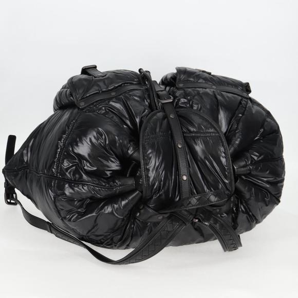 BOTTEGA VENETA INTRECCIATO Backpack Nylon Leather Black Auth 132539V main image 7